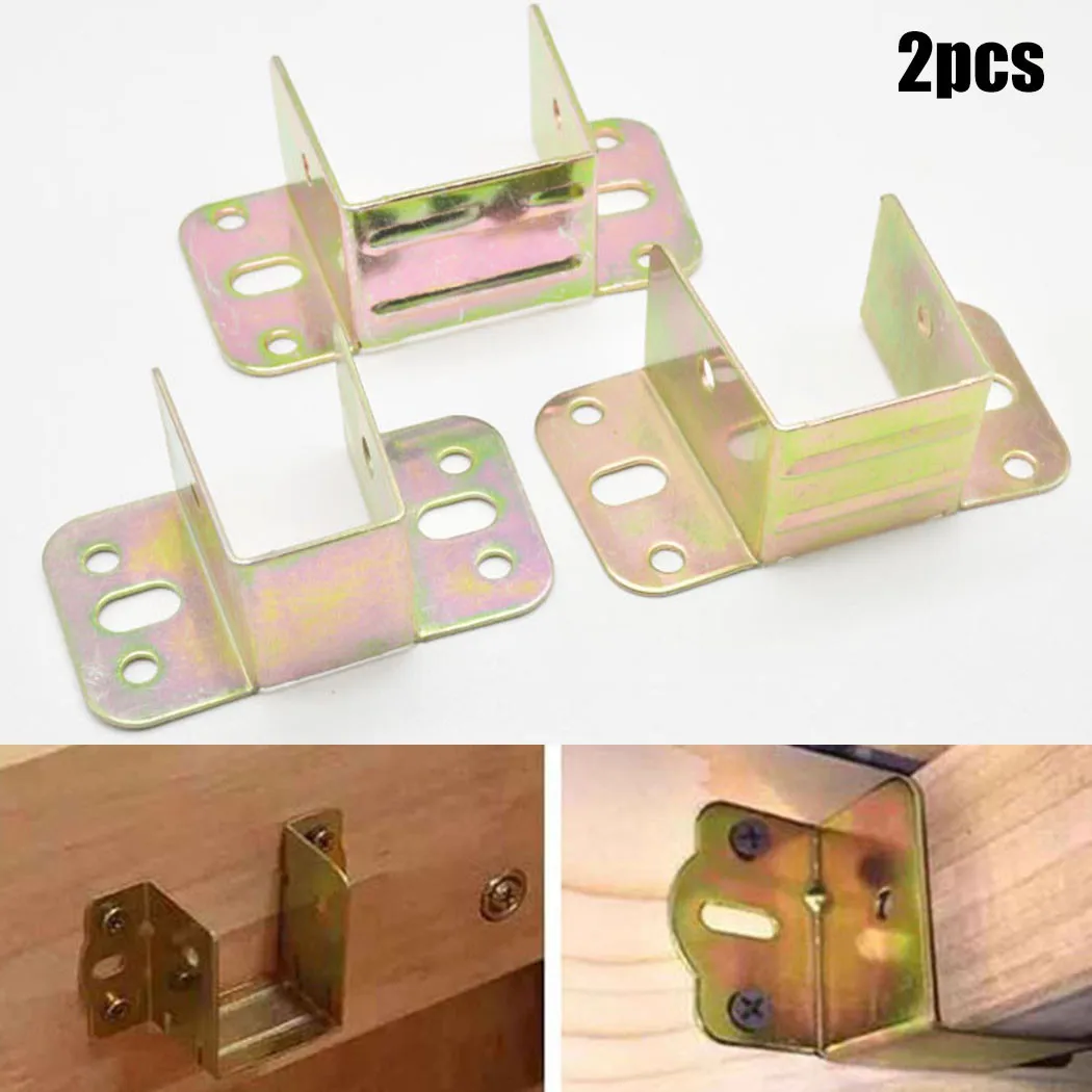 Metal Photo Panel - 2pcs U Shaped Metal Bed Bracket