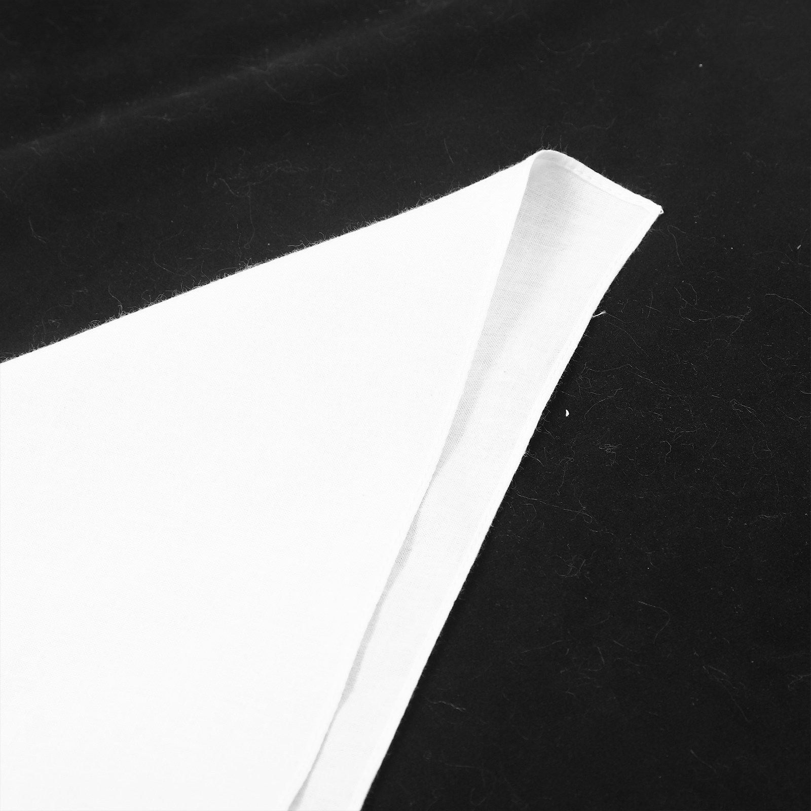 White Cotton Handkerchief Squa - Bandana Blank White บทวิจารณ์และราคา