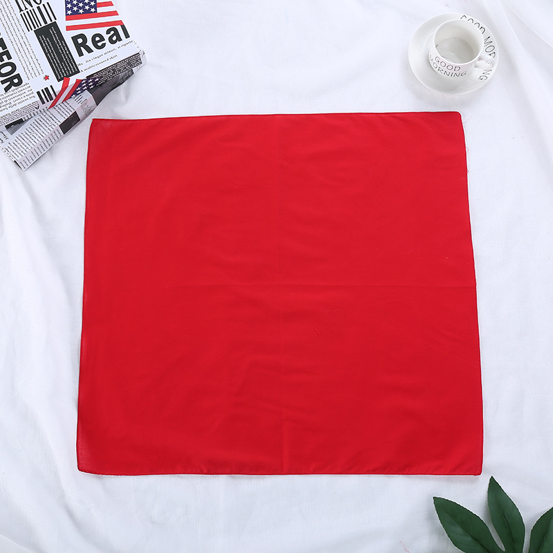 Headscarf Cotton Solid Color R - Bandana Blank White บทวิจารณ์และราคา