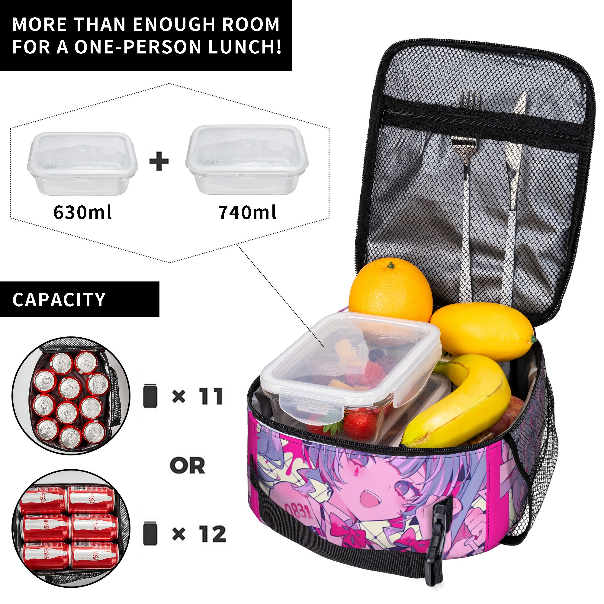 Hatsune Miku  Insulated Lunch  - Tote Bag Sublimation บทวิจารณ์และราคา