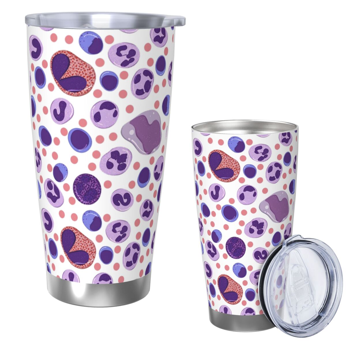 Large White Blood Cell Pattern - Tumbler 20Oz White บทวิจารณ์และราคา