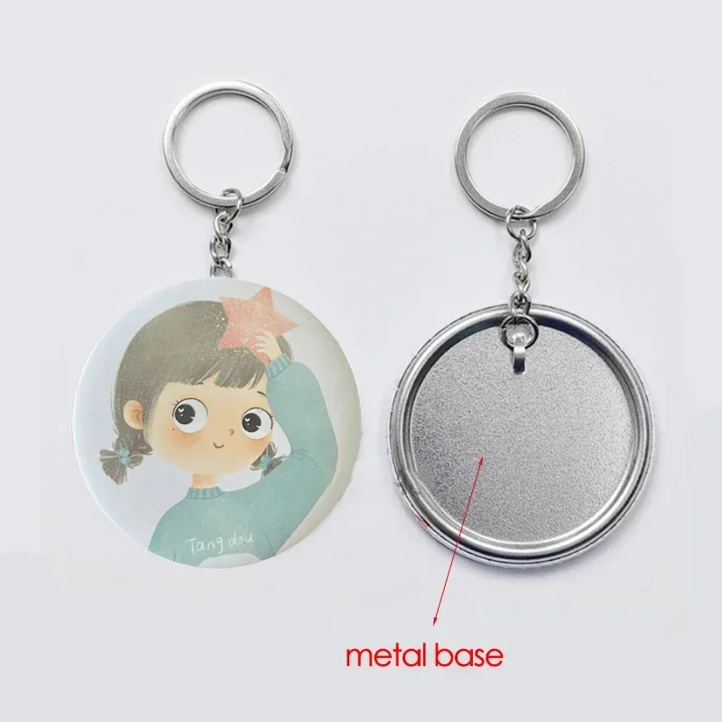 100PCS 44mm 58mm Keychains Bad - Button Badge Blank บทวิจารณ์และราคา