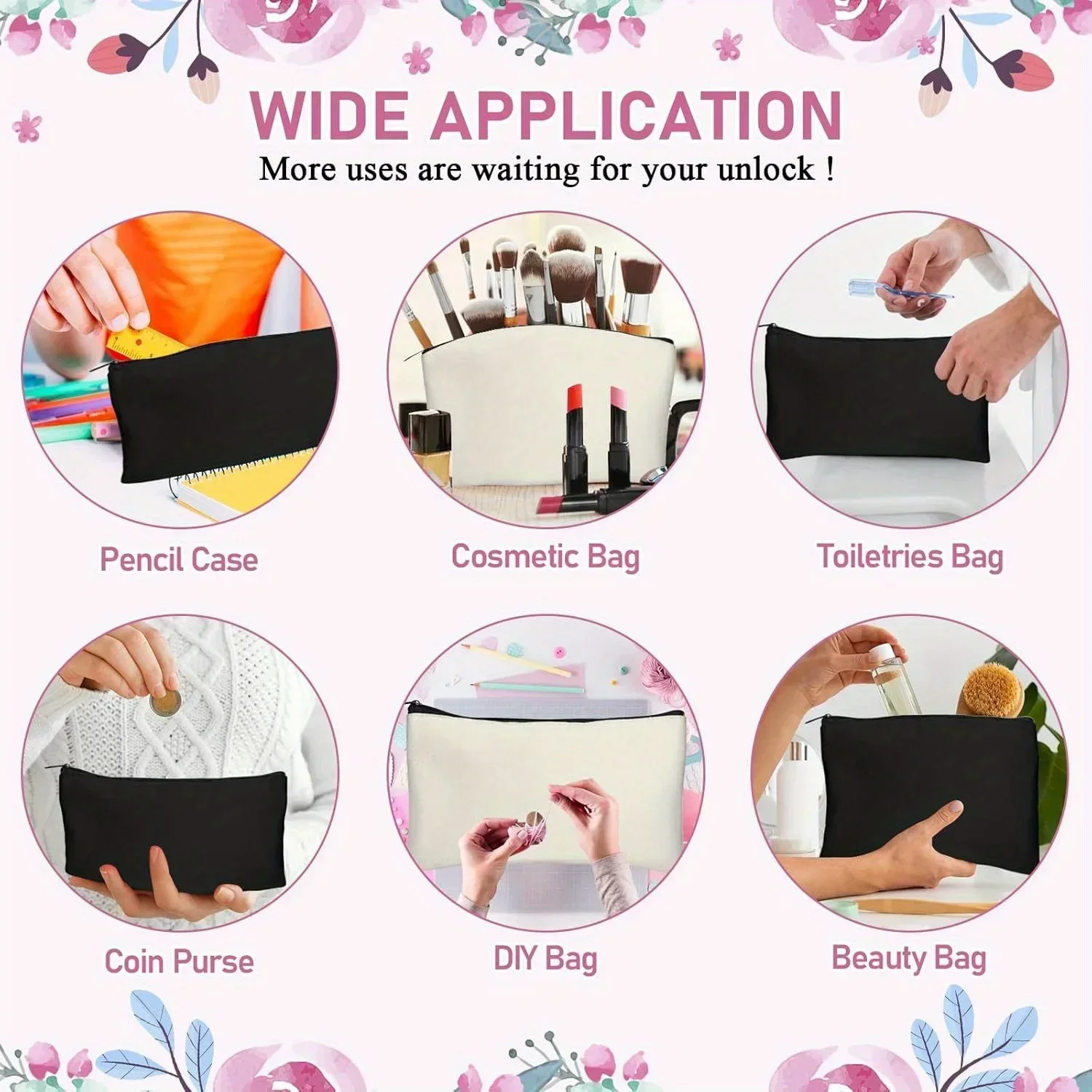 20pcs Sublimation Blank Makeup - Tote Bag Sublimation บทวิจารณ์และราคา
