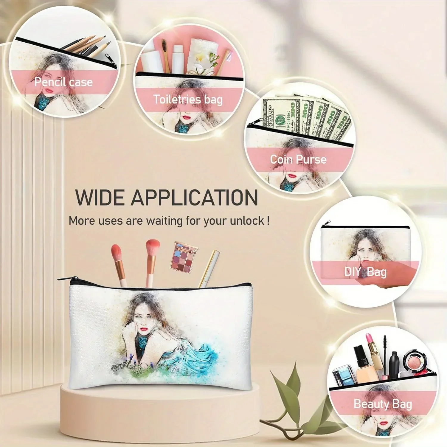20pcs Sublimation Blank Makeup - Tote Bag Sublimation บทวิจารณ์และราคา