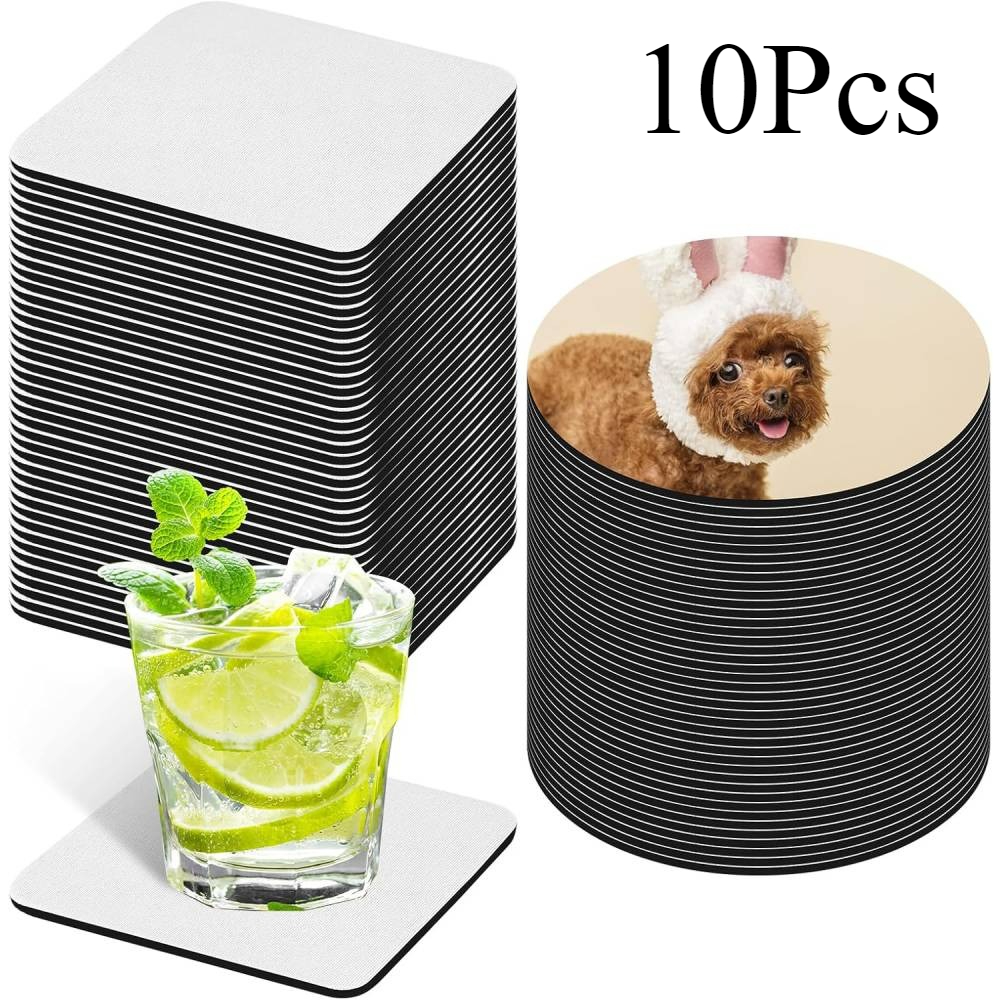10 Pcs Sublimation Coasters Bl - Coaster Sublimation Blank บทวิจารณ์และราคา
