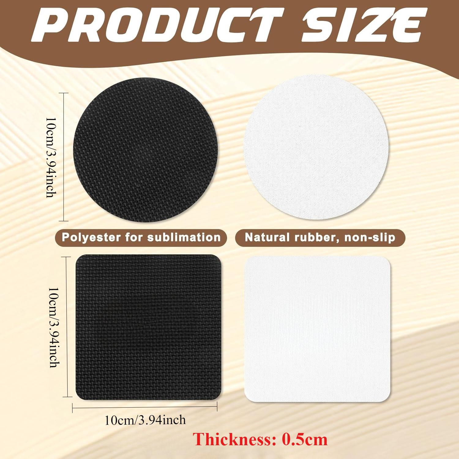 10 Pcs Sublimation Coasters Bl - Coaster Sublimation Blank บทวิจารณ์และราคา
