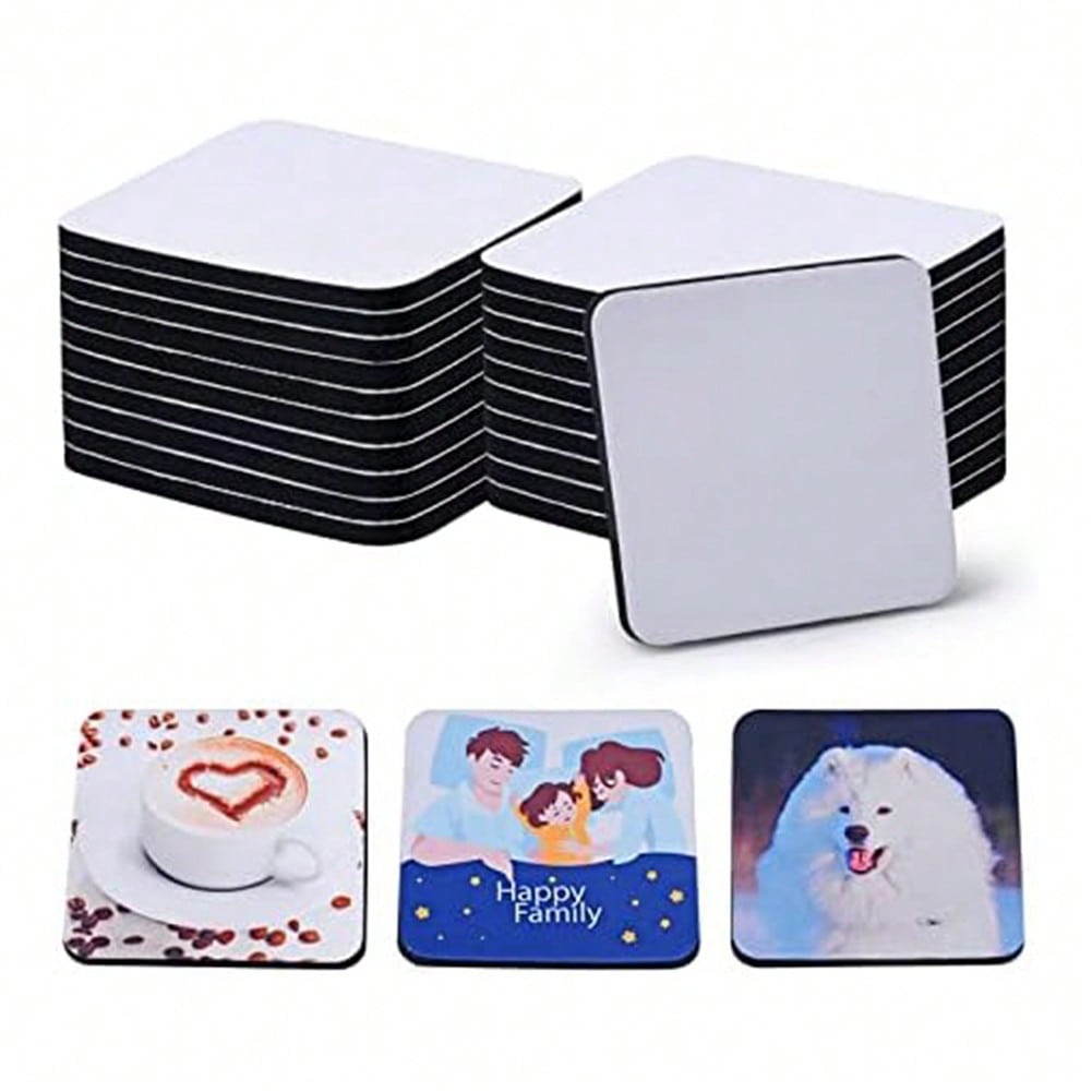1PCS Square Sublimation Blanks - Coaster Sublimation Blank บทวิจารณ์และราคา