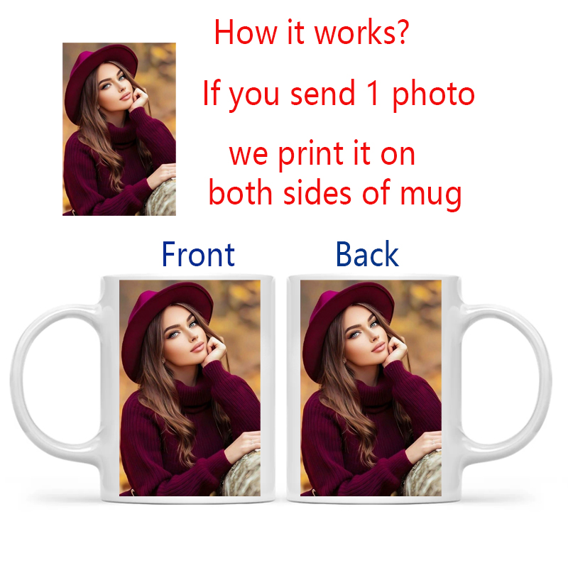 Personalized Your Photo Mug, C - Sublimation Mug White บทวิจารณ์และราคา