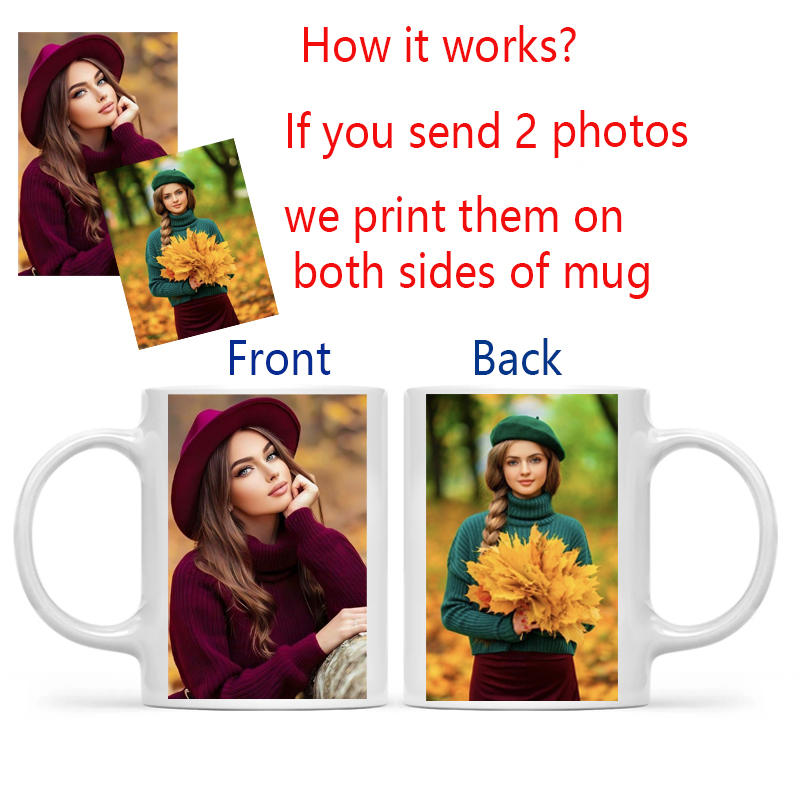 Personalized Your Photo Mug, C - Sublimation Mug White บทวิจารณ์และราคา