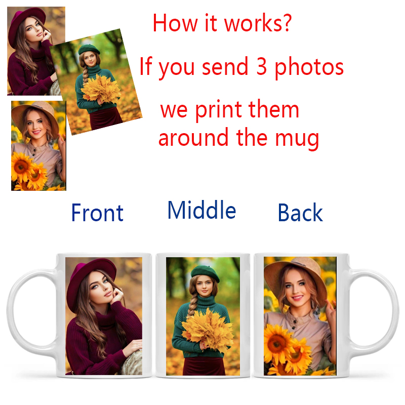 Personalized Your Photo Mug, C - Sublimation Mug White บทวิจารณ์และราคา