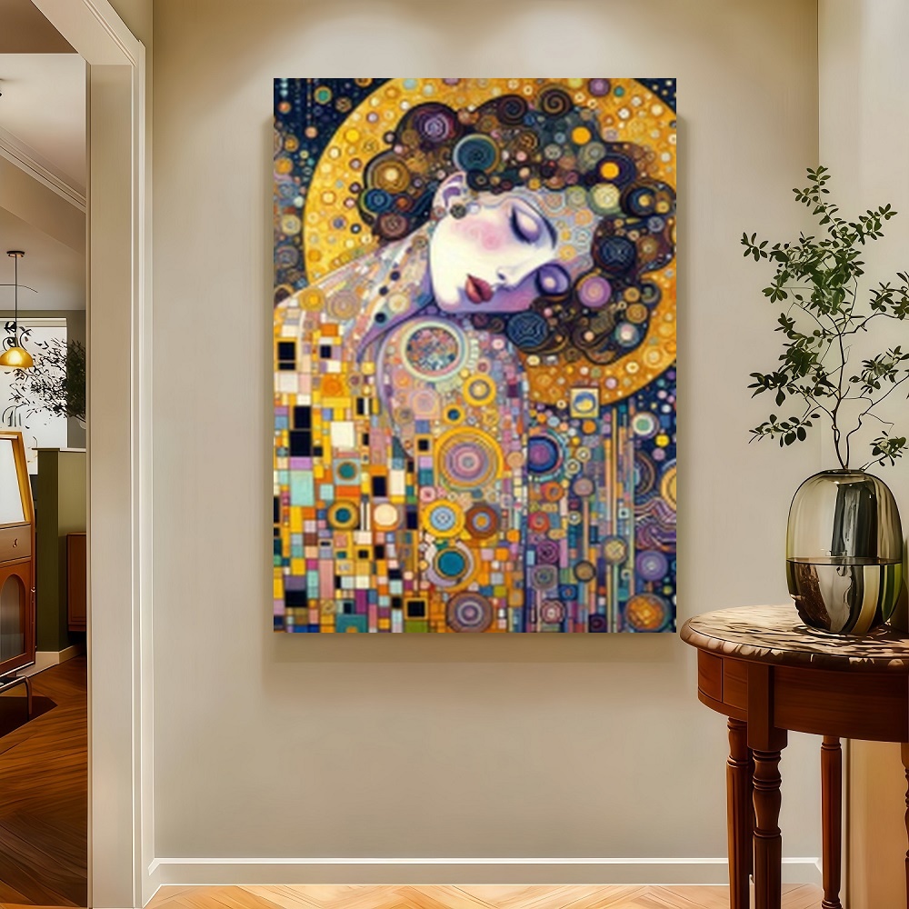 Framed S Gustav Klimt Inspired - Canvas Wrap Ready บทวิจารณ์และราคา