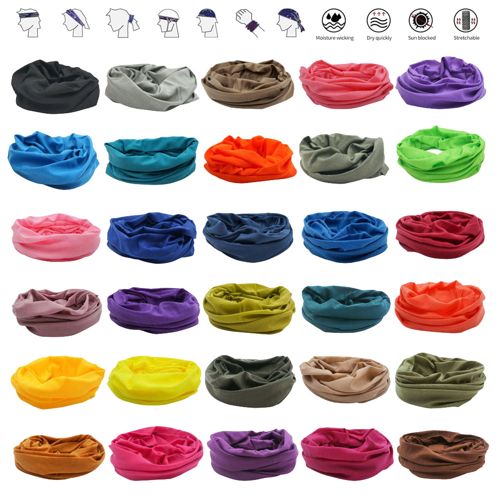 55 Solid Colors Outdoor Sports - Bandana Blank White บทวิจารณ์และราคา