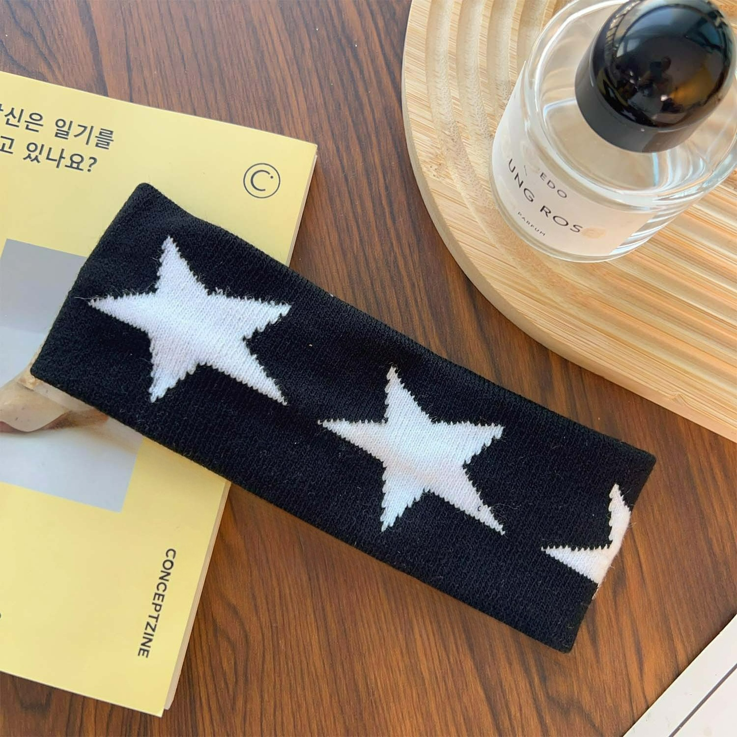Star Embroidery Sports Headban - Bandana Blank White บทวิจารณ์และราคา