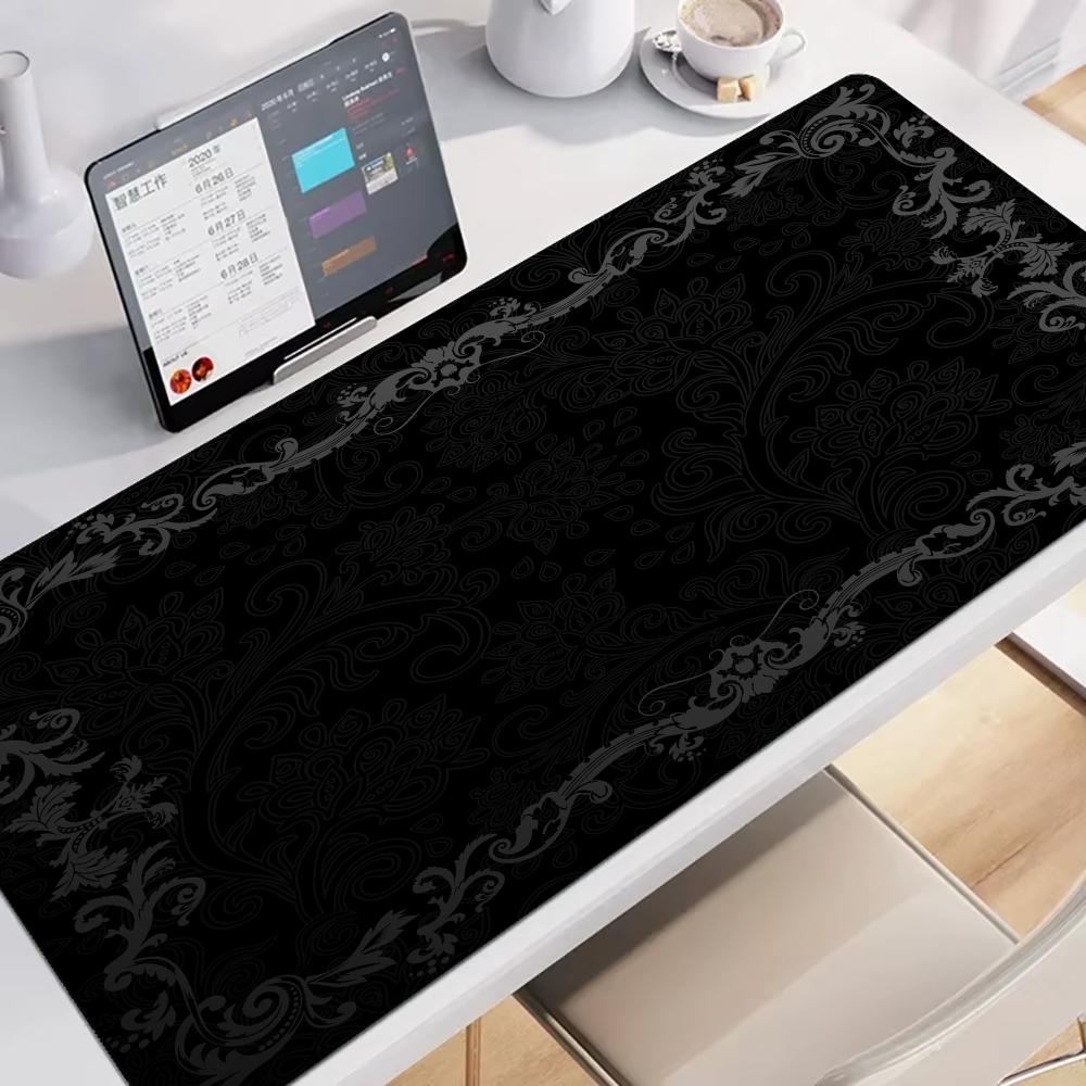 Black Flower Lace Mouse Pad La - Mouse Pad Blank Sublimation บทวิจารณ์และราคา