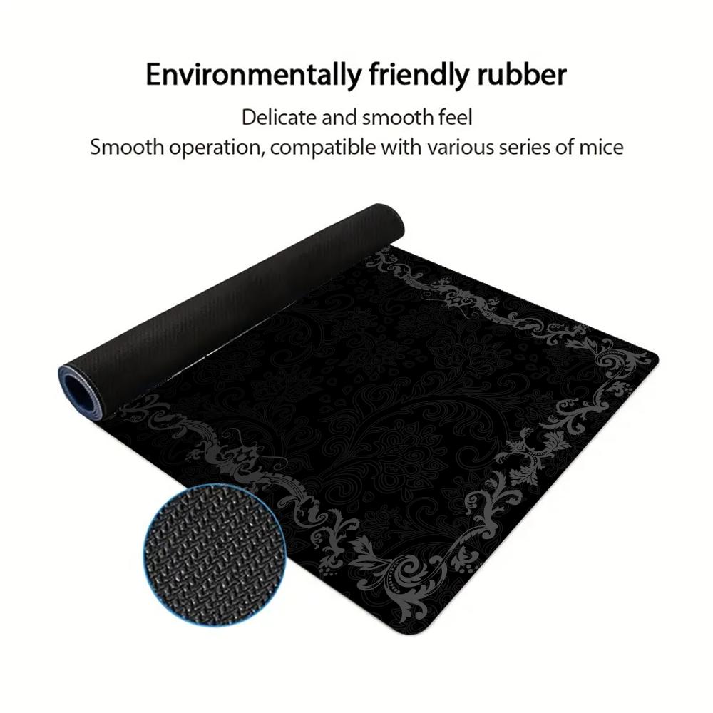 Black Flower Lace Mouse Pad La - Mouse Pad Blank Sublimation บทวิจารณ์และราคา