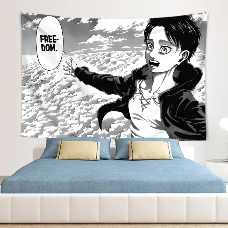 Eren Yeager Freedom Manga Post - Canvas Wrap Ready บทวิจารณ์และราคา