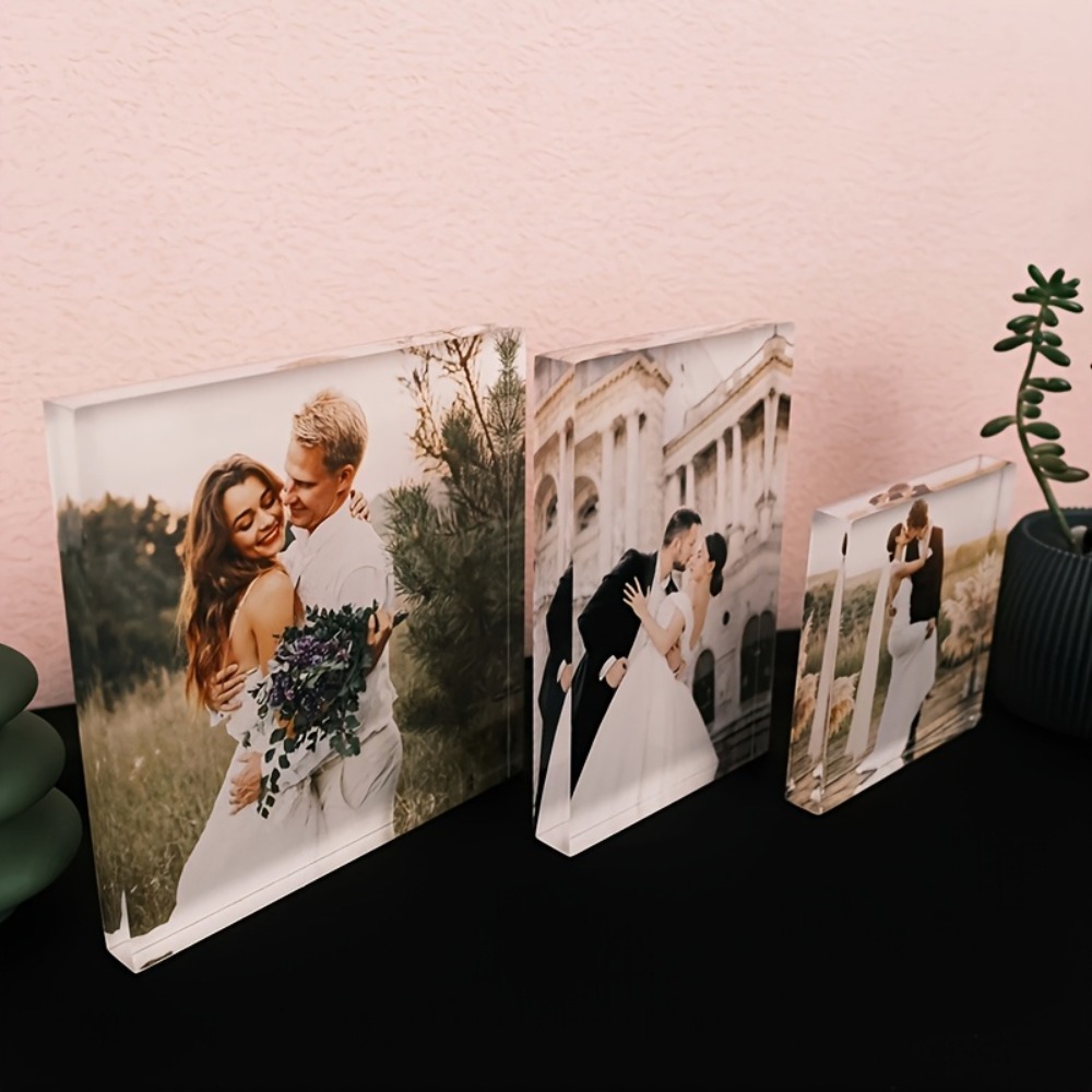 Custom Acrylic Anniversary Pho - Photo Acrylic Block บทวิจารณ์และราคา