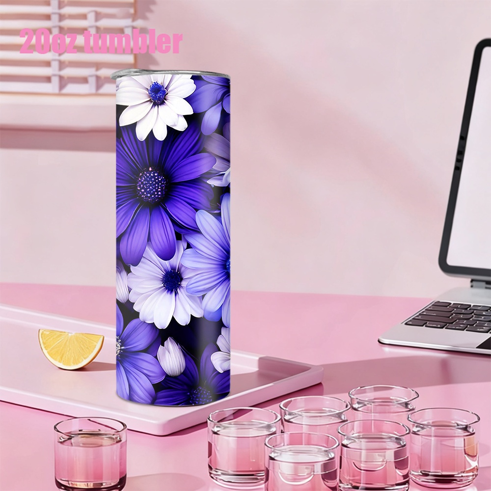 1pc Stainless Steel Water Bott - Tumbler 20Oz White บทวิจารณ์และราคา