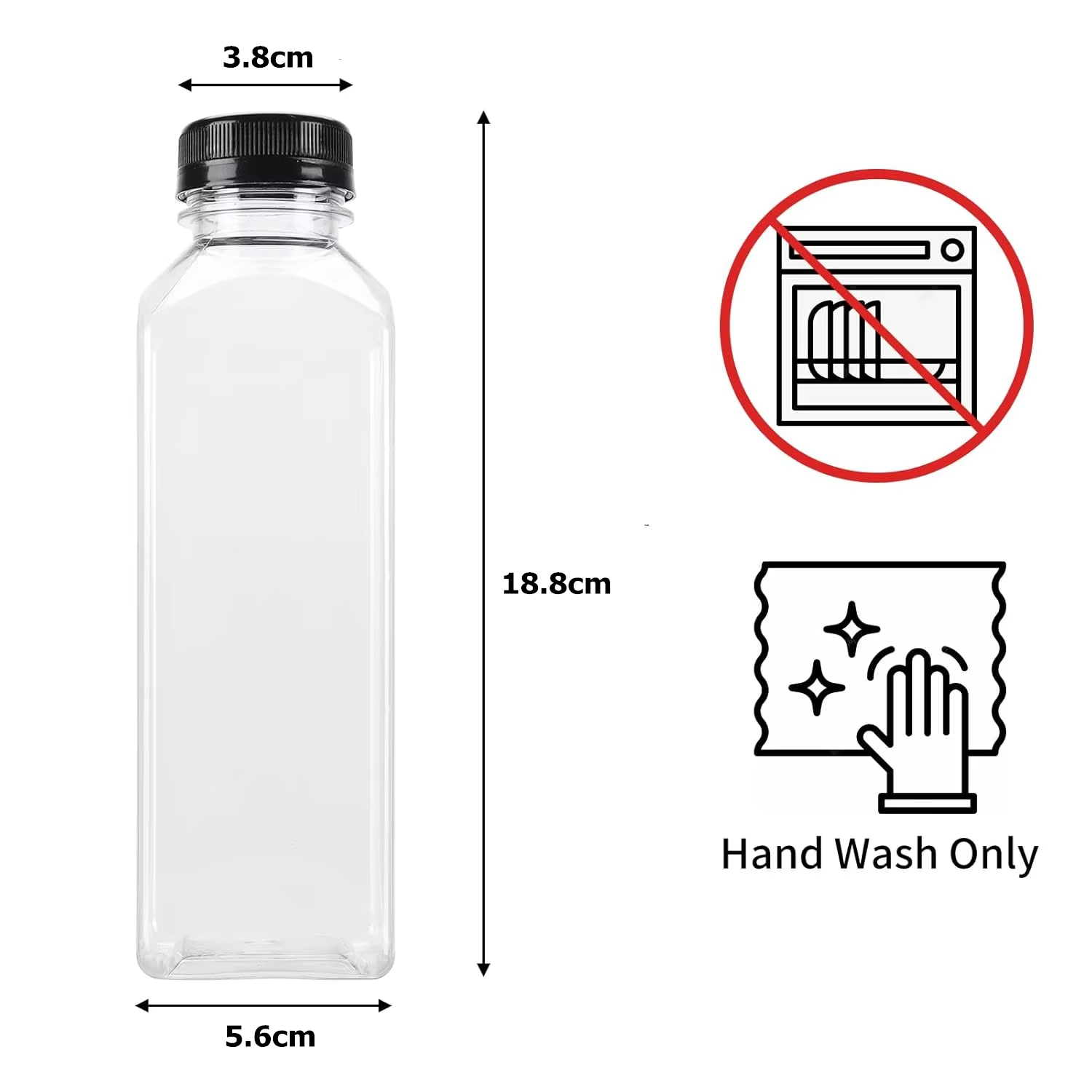 500ML Juice Bottles with Caps  - Water Bottle Blank บทวิจารณ์และราคา