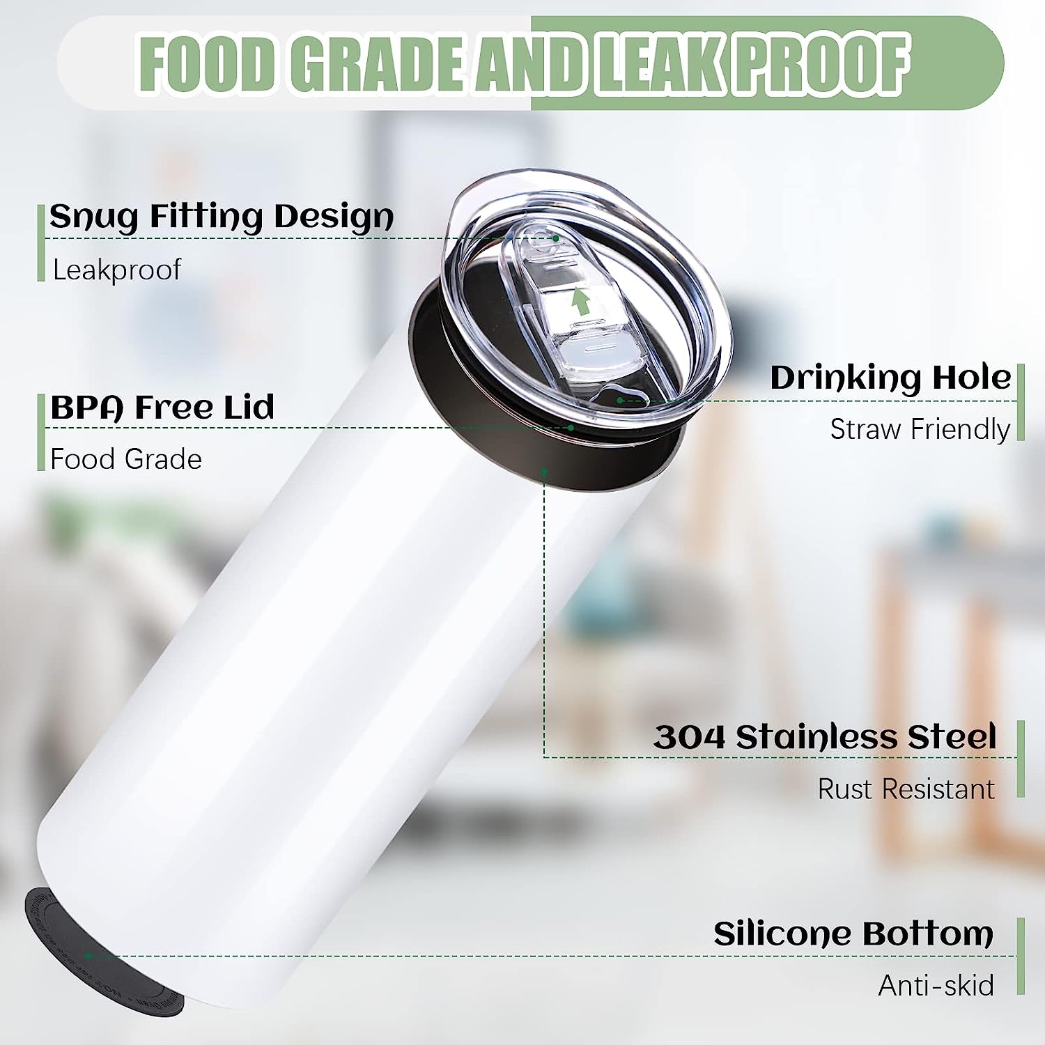 HTVRONT 8pcs Stainless 20 OZ S - Sublimation Mug White บทวิจารณ์และราคา