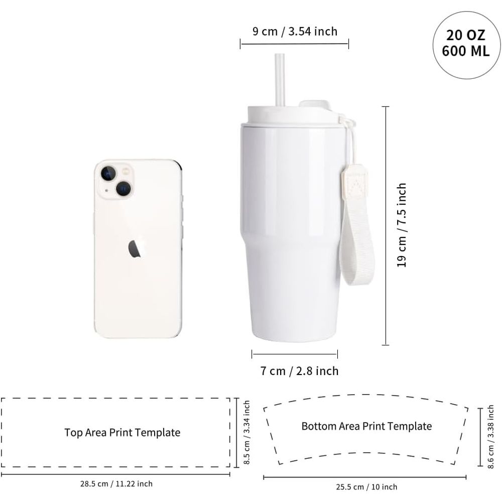 20 oz White Sublimation Tumble - Tumbler 20Oz White บทวิจารณ์และราคา