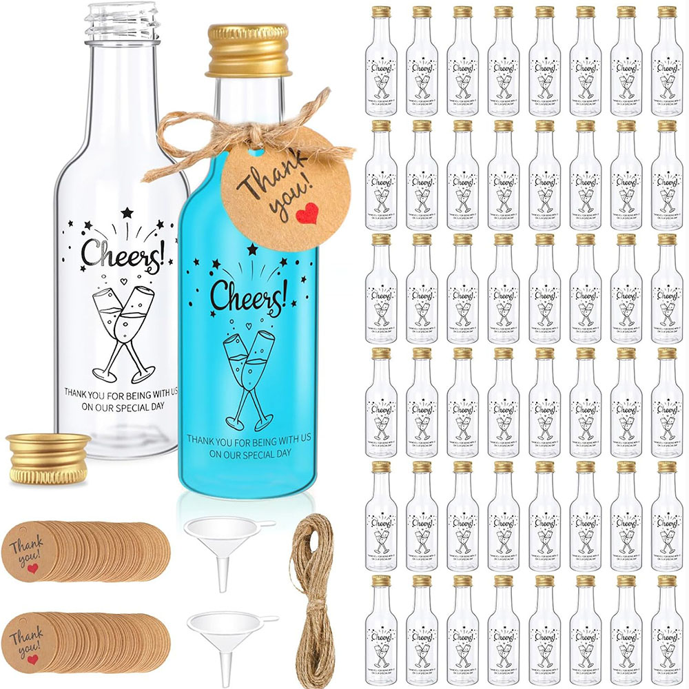 50Pack Mini Liquor Bottles,1.7 - Water Bottle Blank บทวิจารณ์และราคา