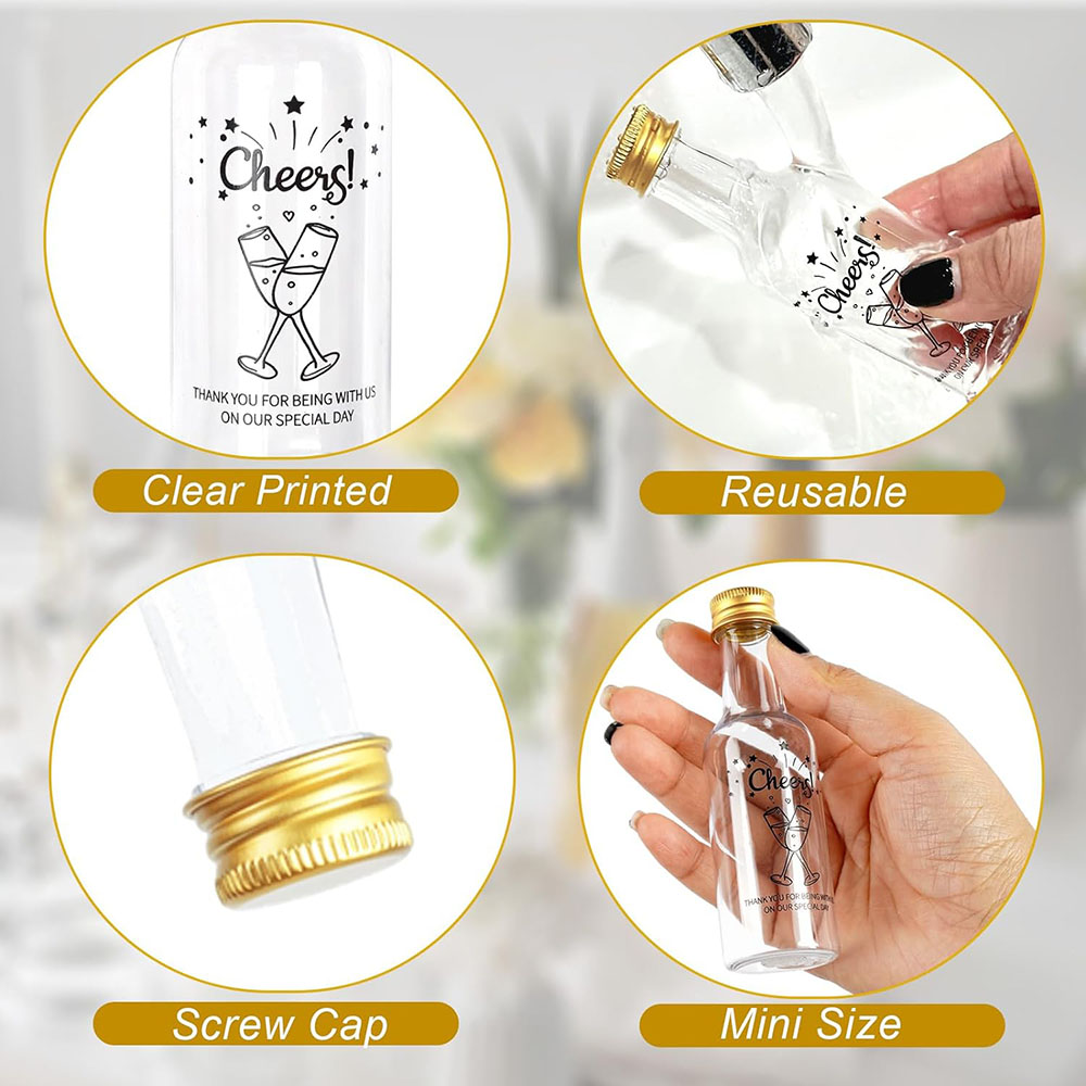 50Pack Mini Liquor Bottles,1.7 - Water Bottle Blank บทวิจารณ์และราคา