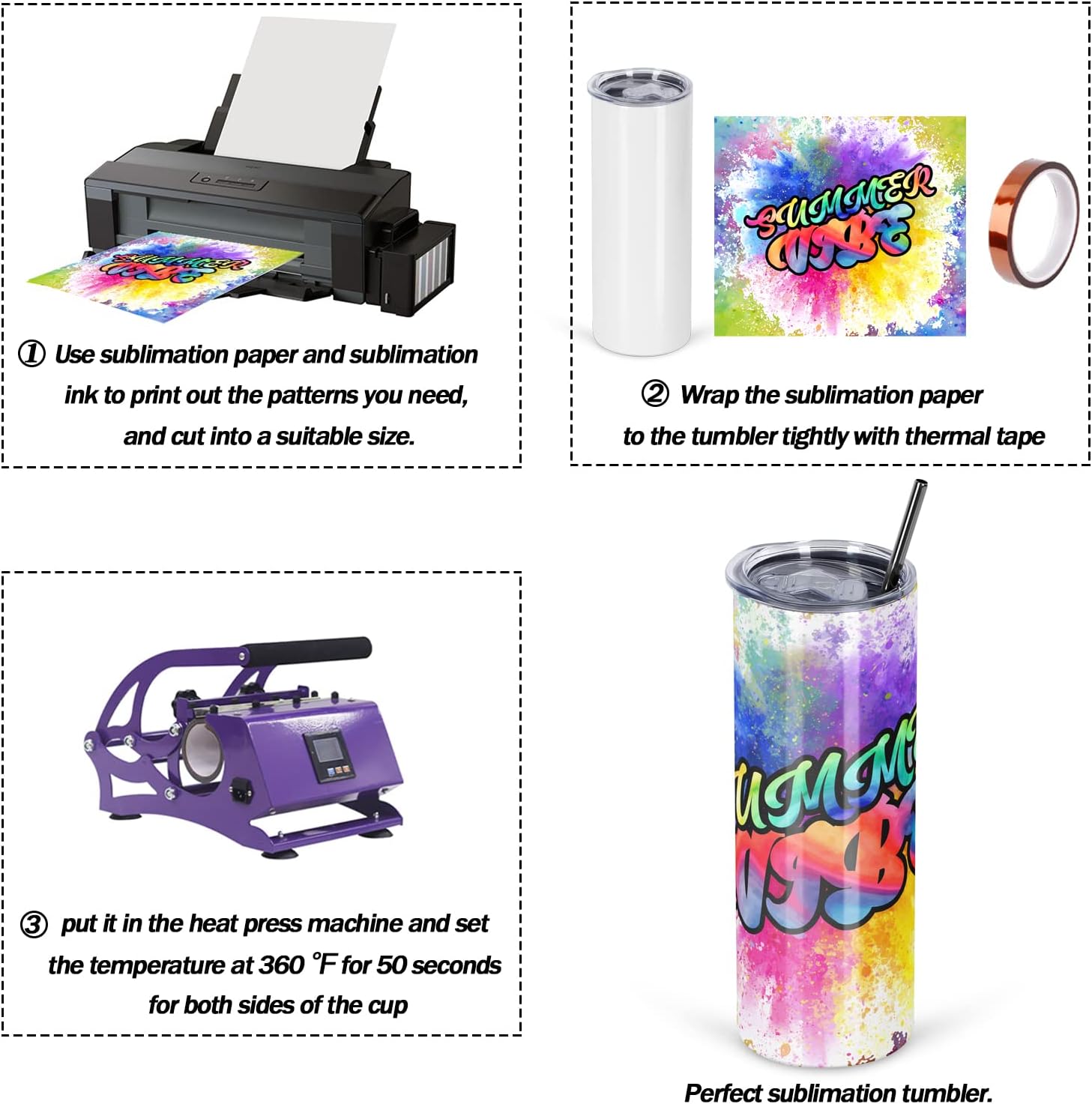 50 Pack Sublimation Tumblers B - Tumbler 20Oz White บทวิจารณ์และราคา