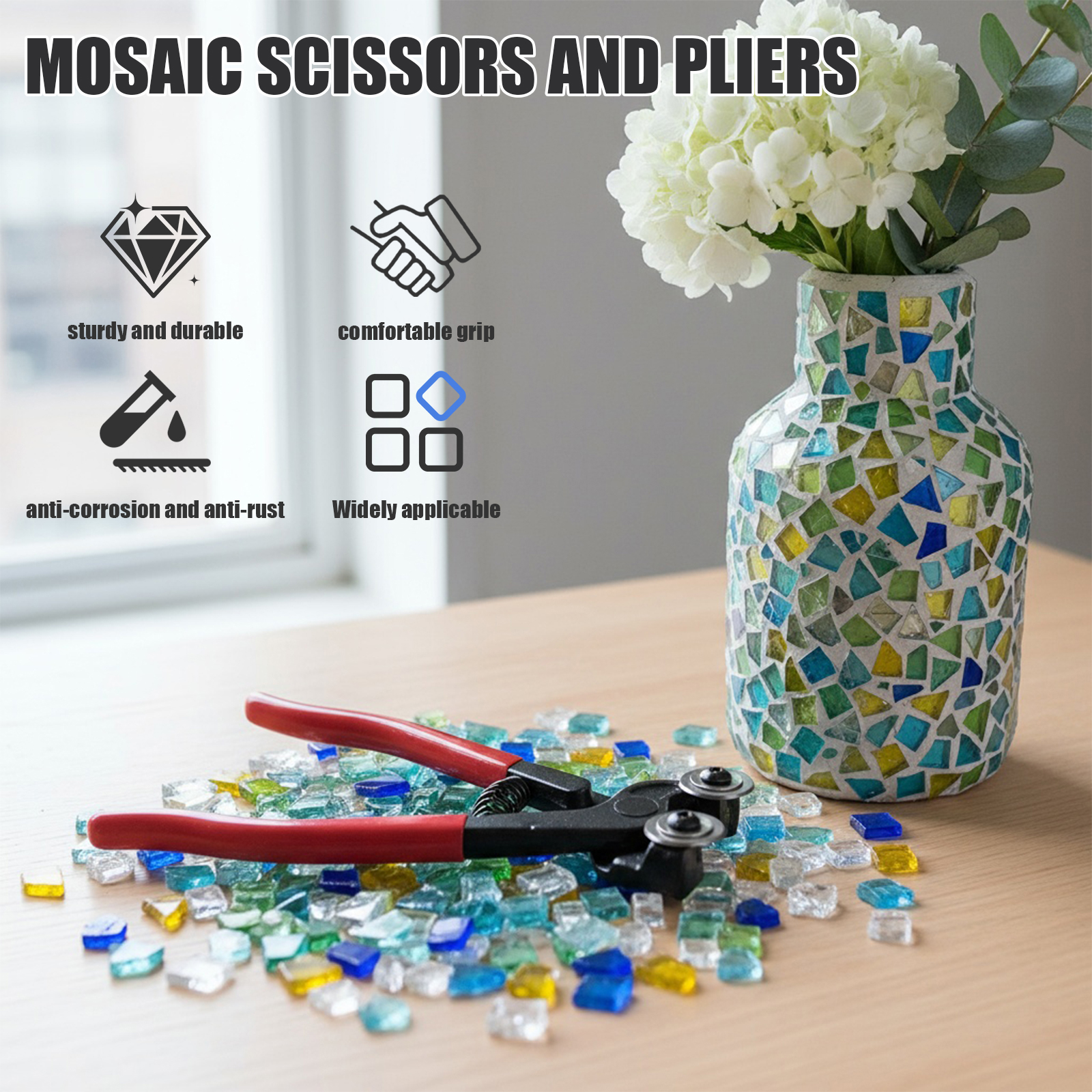8 Inch Heavy Duty Wheeled Glas - Ceramic Tile Blank บทวิจารณ์และราคา