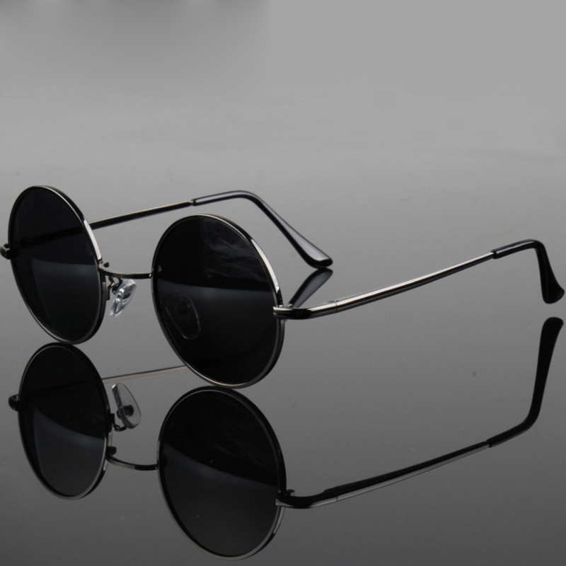 Retro Vintage Round Sunglasses - Metal Photo Panel บทวิจารณ์และราคา