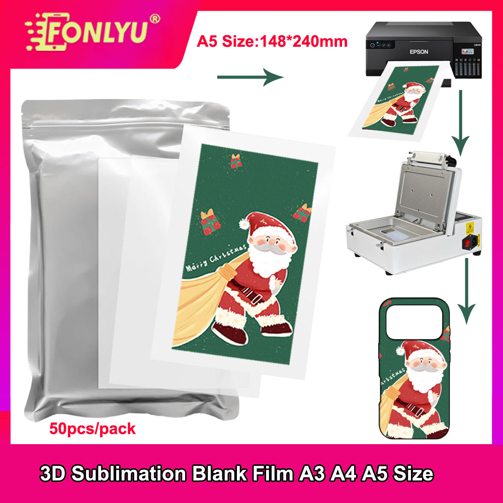 A5 A4 A3 Size 3D Sublimation F - Phone Case Blank Print บทวิจารณ์และราคา