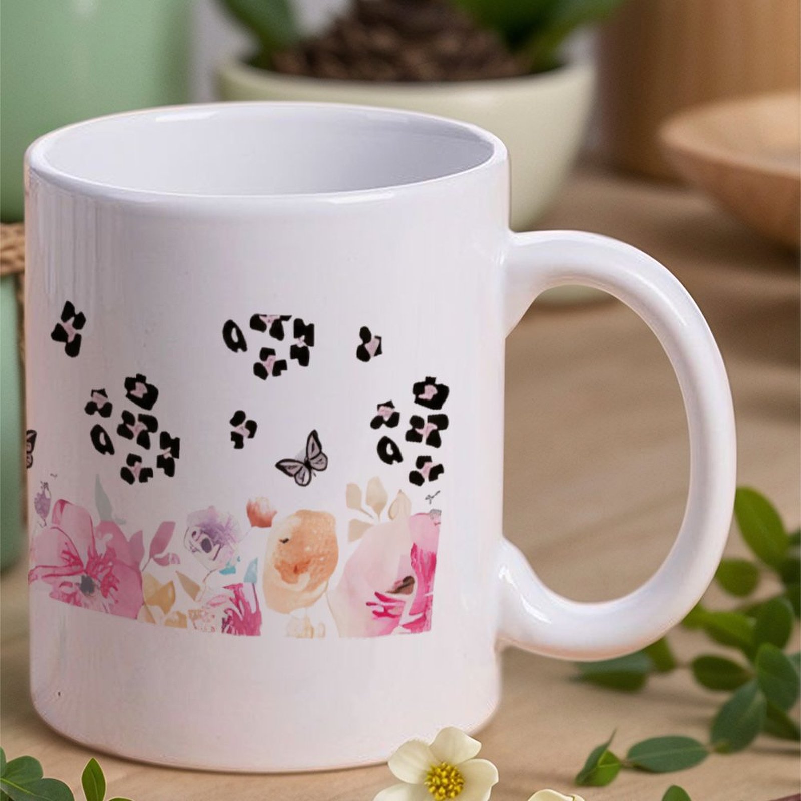 A Watercolor Painting Of Flowe - Sublimation Mug White บทวิจารณ์และราคา