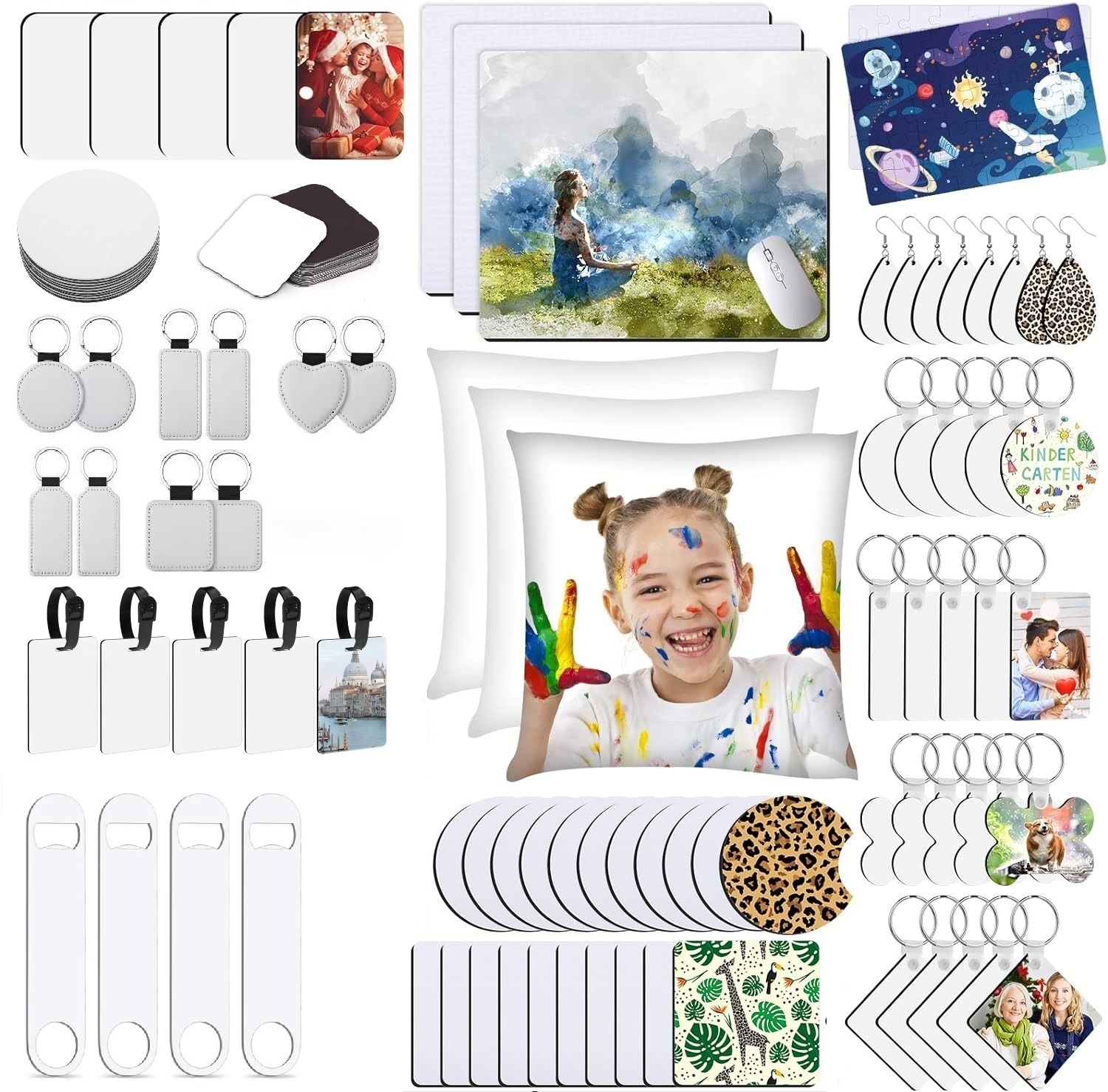 90pcs  Sublimation Blank Start - Coaster Sublimation Blank บทวิจารณ์และราคา