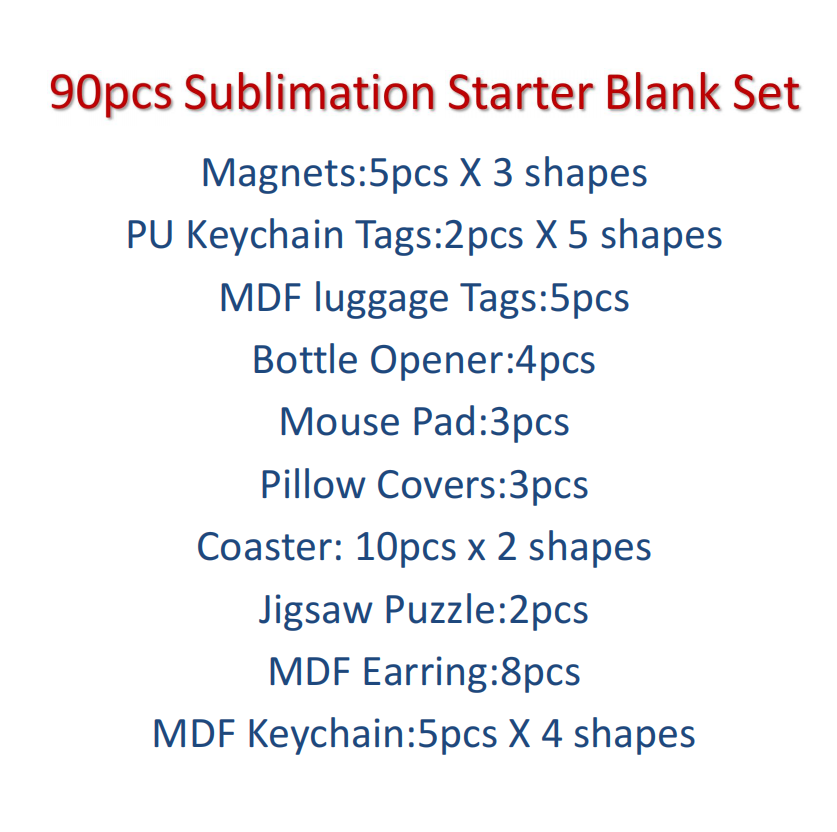 90pcs  Sublimation Blank Start - Coaster Sublimation Blank บทวิจารณ์และราคา