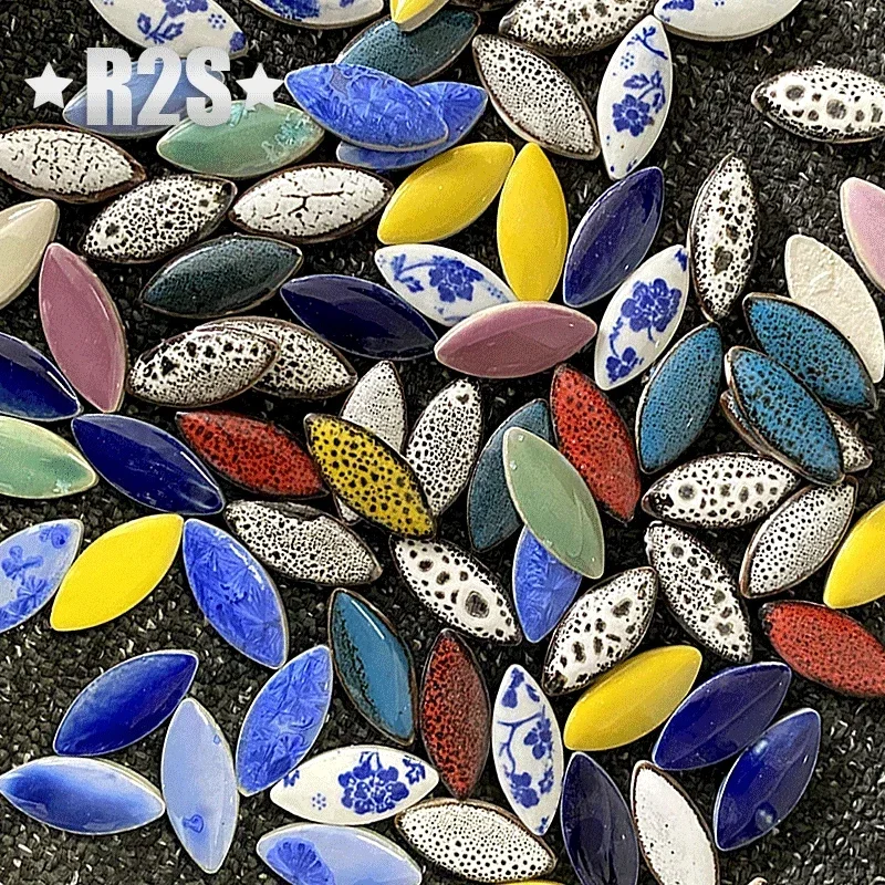 100g Mix color Irregular Ceram - Ceramic Tile Blank บทวิจารณ์และราคา