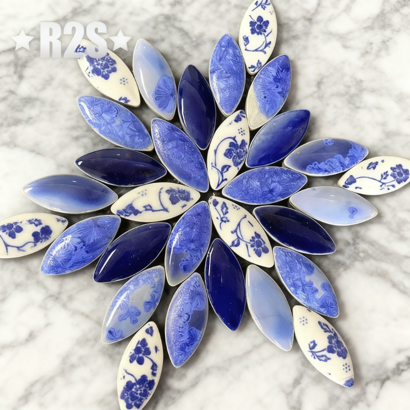 100g Mix color Irregular Ceram - Ceramic Tile Blank บทวิจารณ์และราคา