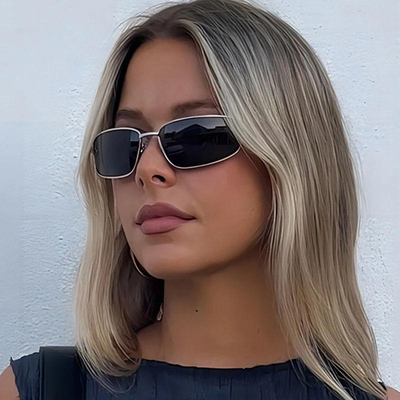 Women's y2k Sunglasses New Gla - Metal Photo Panel บทวิจารณ์และราคา