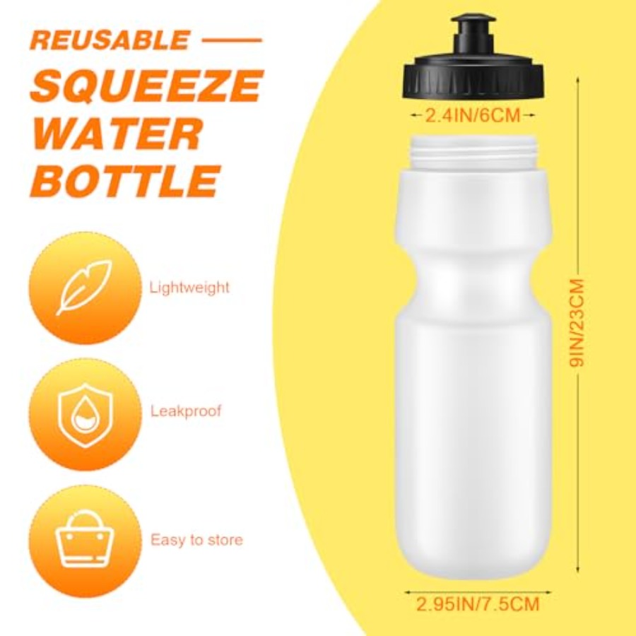24 Pcs Sports Water Bottles Bu - Water Bottle Blank บทวิจารณ์และราคา