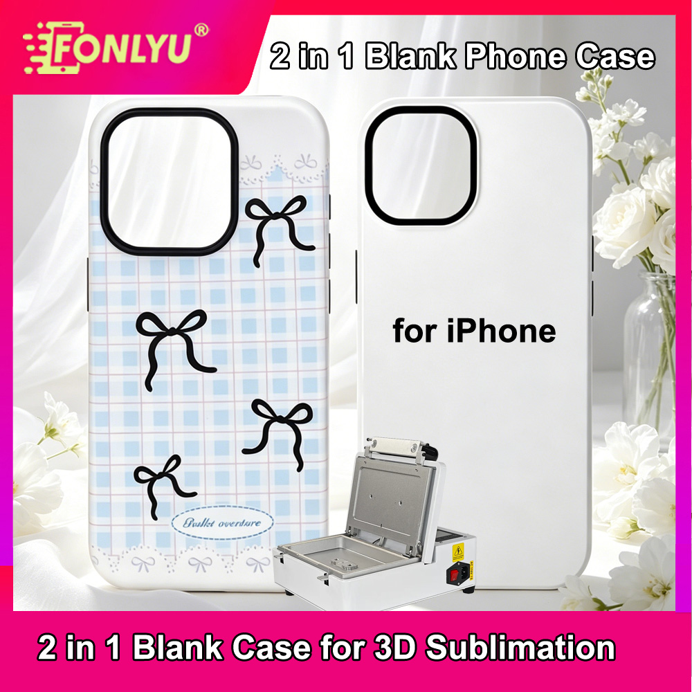 FONLYU 2 in 1 Sublimation Phon - Phone Case Blank Print บทวิจารณ์และราคา