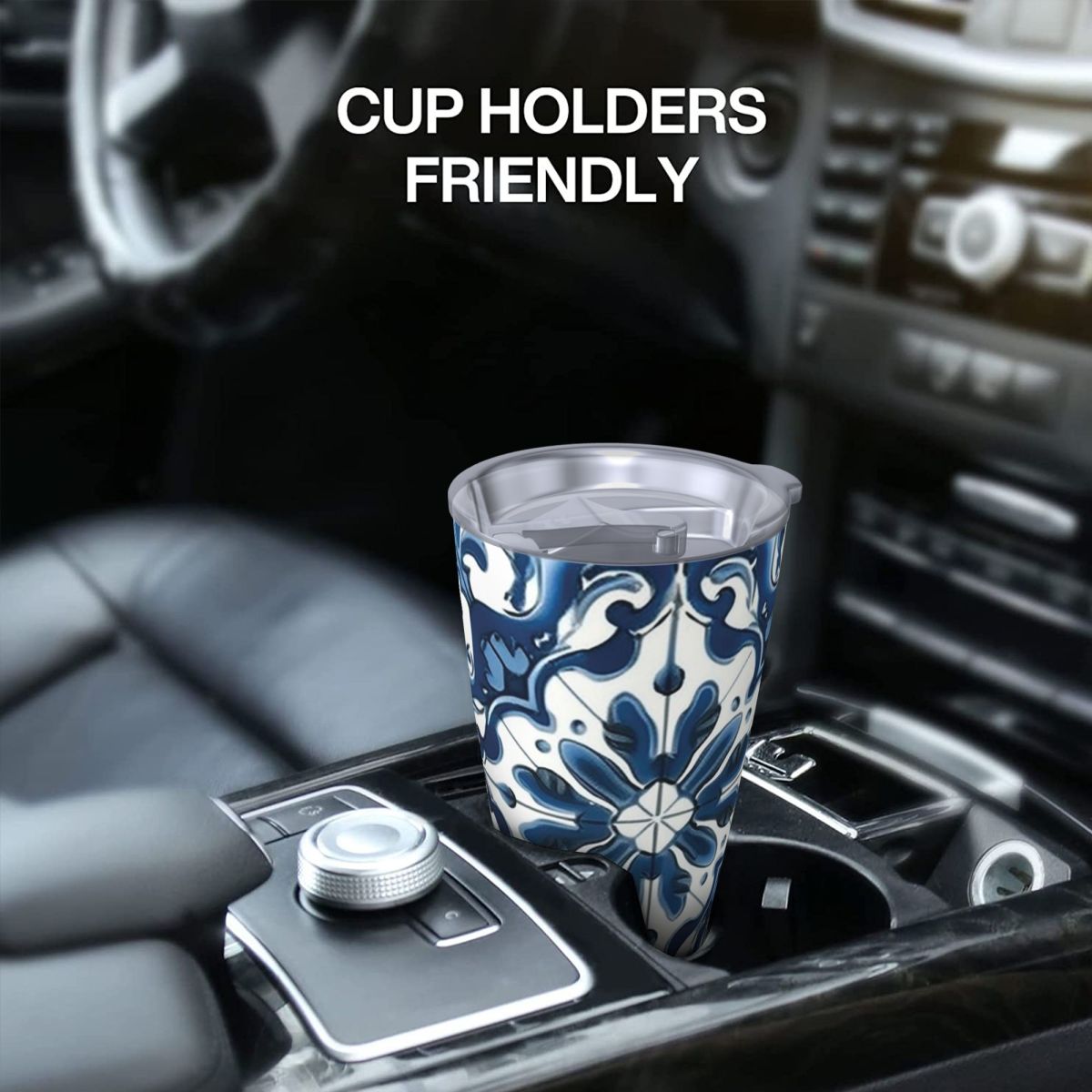 Blue And White Majolica Patter - Tumbler 20Oz White บทวิจารณ์และราคา