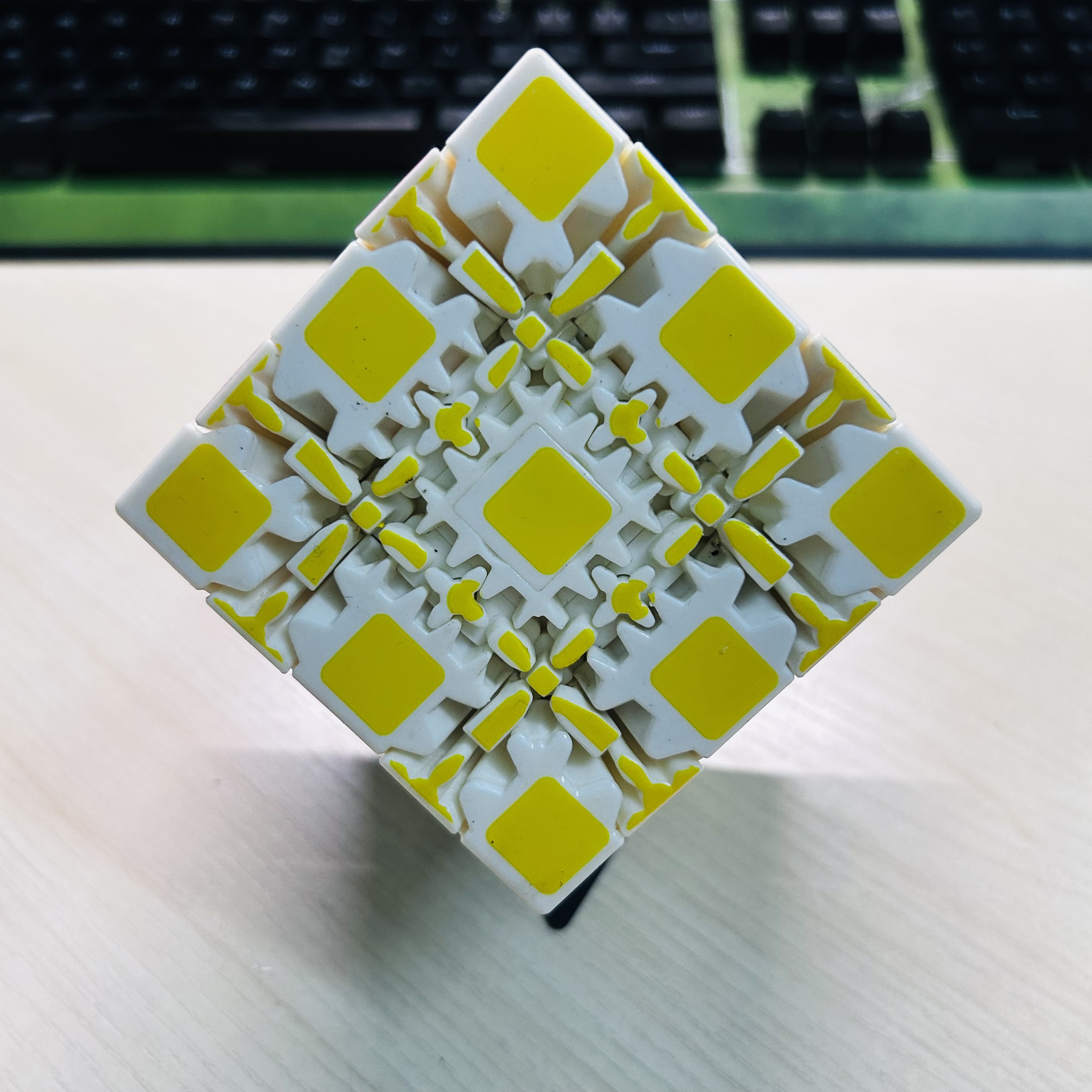 Collection Cube 5x5 Gear Cube  - Puzzle Blank White บทวิจารณ์และราคา
