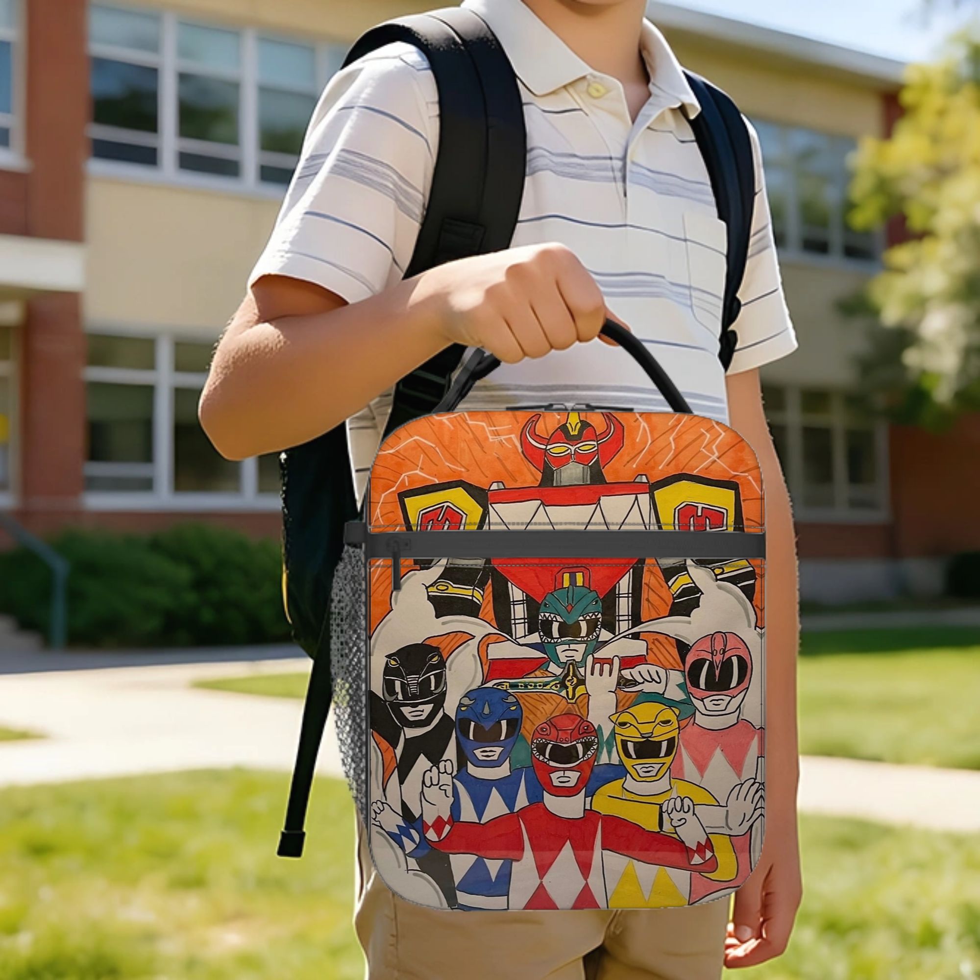 Power Rangers and Megazord Art - Tote Bag Sublimation บทวิจารณ์และราคา