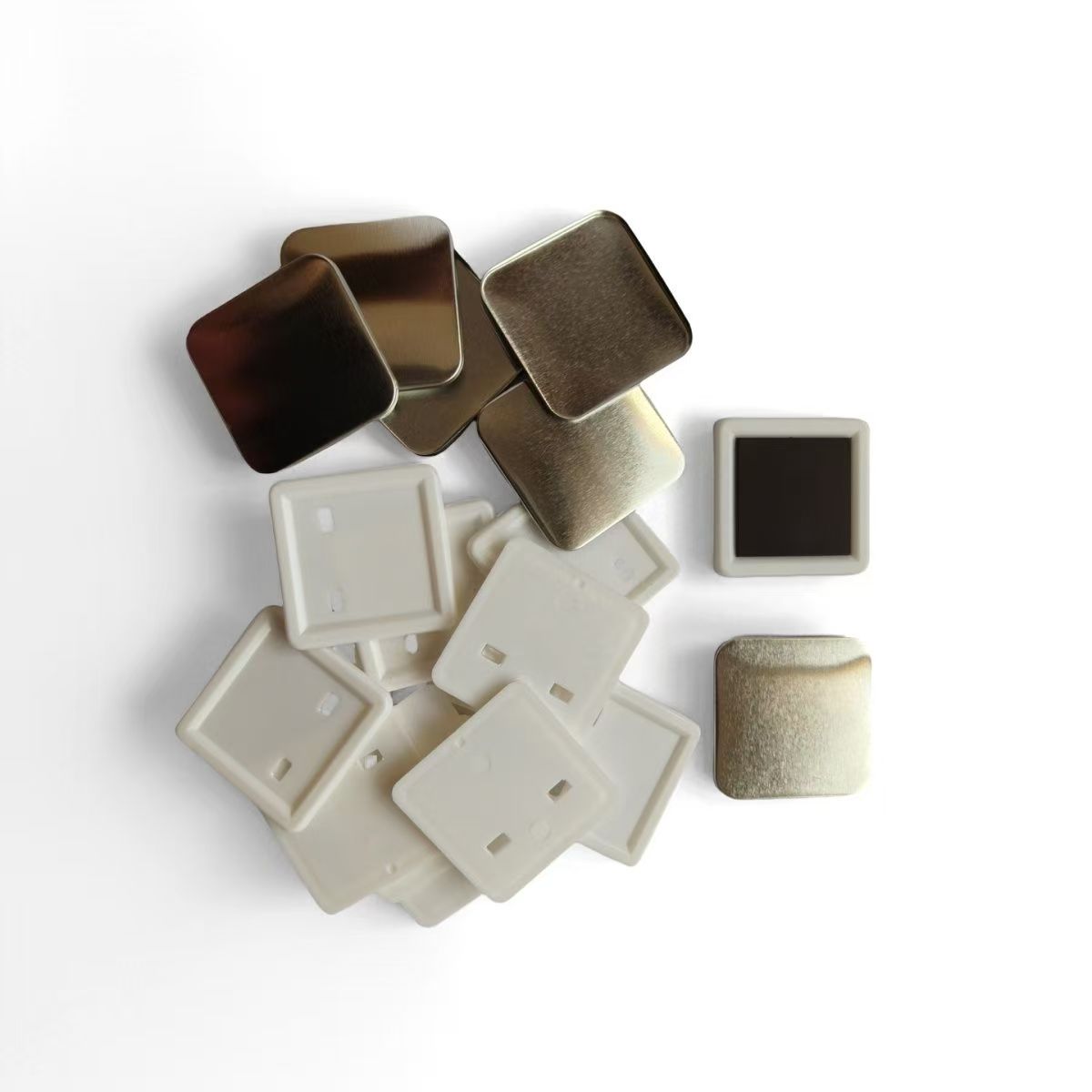 100pcs 50*50mm 2inch Square ma - Button Badge Blank บทวิจารณ์และราคา