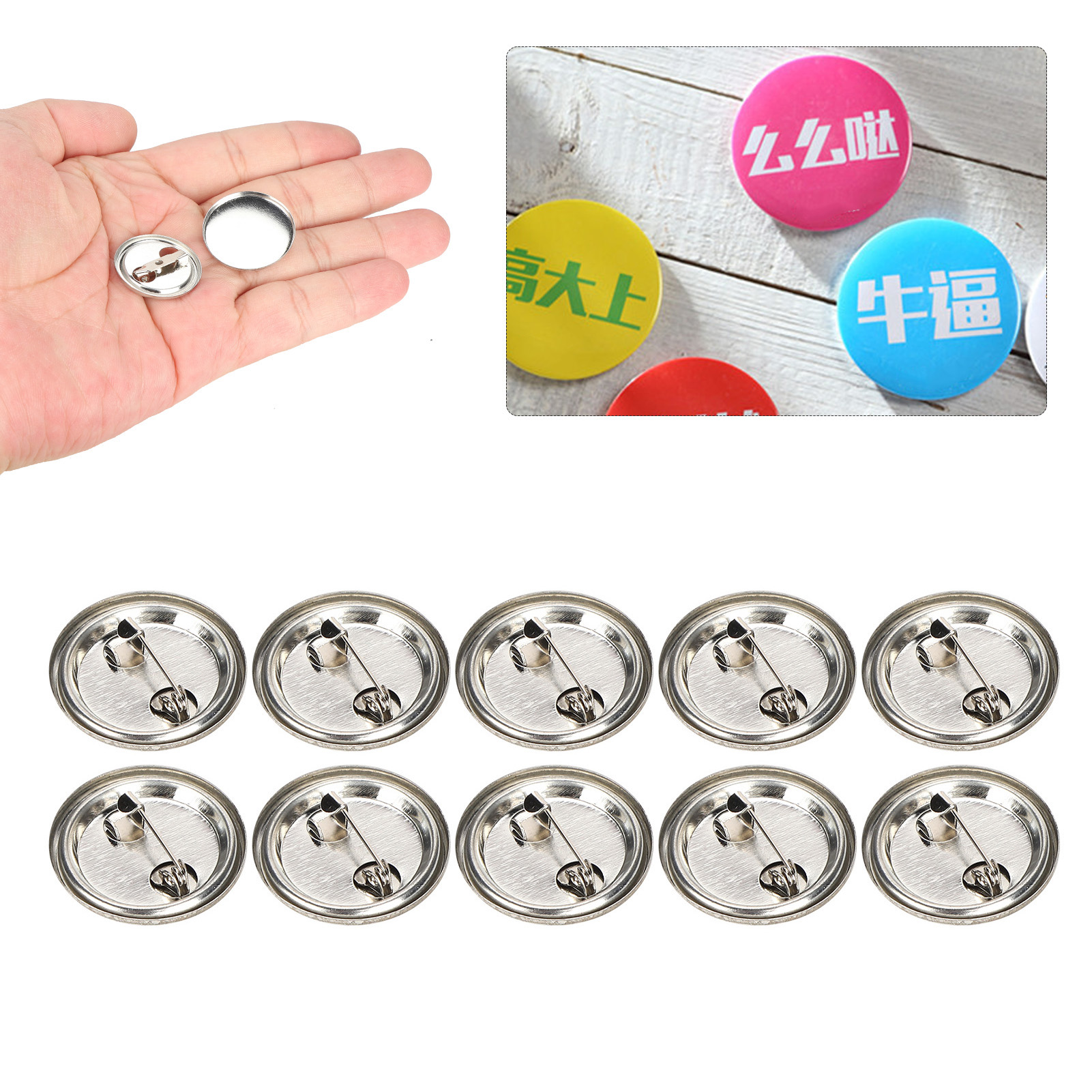 Blank Pin Button Round Safety  - Button Badge Blank บทวิจารณ์และราคา