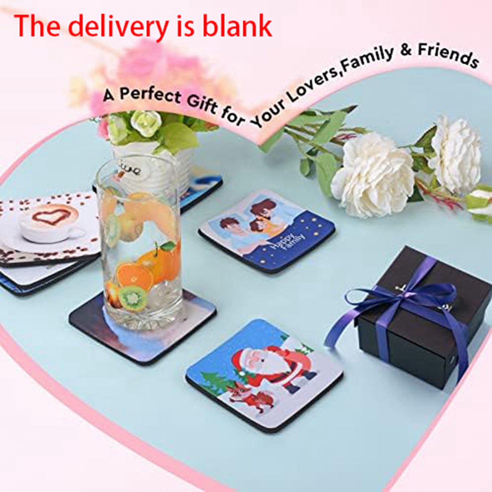 F-F 40PCS Square Sublimation B - Coaster Sublimation Blank บทวิจารณ์และราคา