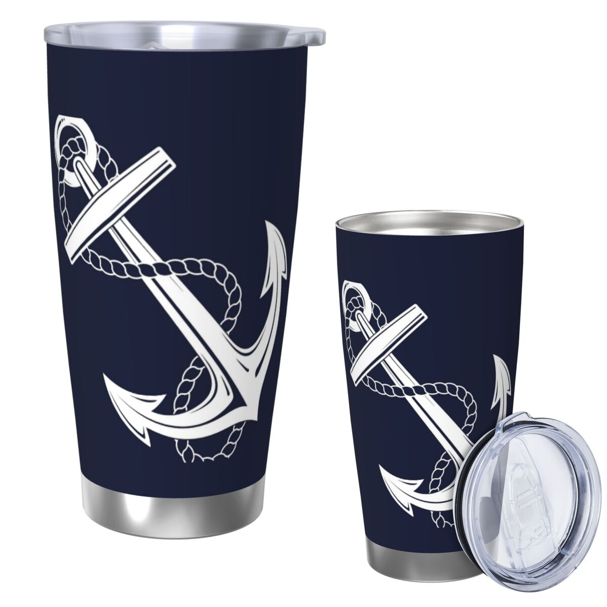 Anchor Nautical White & Navy S - Tumbler 20Oz White บทวิจารณ์และราคา
